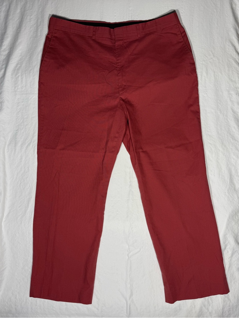 Haggar Men’s Classic Straight-Leg Pants in Deep Red